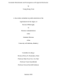 Cover page: Economic Determinants and Consequences of Corporate Disclosures