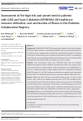 Cover page: Assessment of the high risk and unmet need in patients with CAD and type 2 diabetes (ATHENA): US healthcare resource utilization, cost and burden of illness in the Diabetes Collaborative Registry