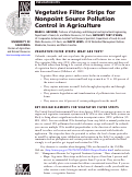 Cover page: Vegetative Filter Strips for Nonpoint Source Pollution Control in Agriculture