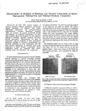 Cover page: Measurements of Modulus of Elasticity and Thermal Contraction of Epoxy Impregnated Niobium-Tin and Niobium-Titanium Composites