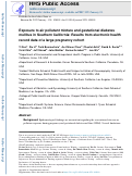 Cover page: Exposure to air pollutant mixture and gestational diabetes mellitus in Southern California: Results from electronic health record data of a large pregnancy cohort