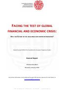 Cover page: Facing the Test of Global Financial and Economic Crisis