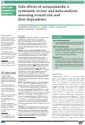 Cover page: Side effects of acetazolamide: a systematic review and meta-analysis assessing overall risk and dose dependence