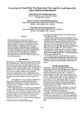 Cover page: Searching the World Wide Web Made Easy? The Cognitive Load Imposed by Query Refinement Mechanisms