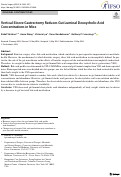 Cover page: Vertical Sleeve Gastrectomy Reduces Gut Luminal Deoxycholic Acid Concentrations in Mice