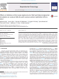 Cover page: Effects of deletion of the transcription factor Nrf2 and benzo [a]pyrene treatment on ovarian follicles and ovarian surface epithelial cells in mice