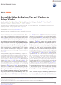 Cover page of Beyond the Ridge: Rethinking Thermal Windows in Beluga Whales