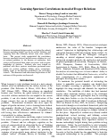 Cover page: Learning Spurious Correlations instead of Deeper Relations