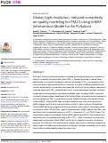 Cover page: Global, high-resolution, reduced-complexity air quality modeling for PM2.5 using InMAP (Intervention Model for Air Pollution).