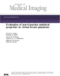 Cover page: Evaluation of non-Gaussian statistical properties in virtual breast phantoms
