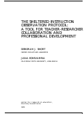 Cover page of The Sheltered Instruction Observation Protocol: A Tool for Teacher-Researcher Collaboration and Professional Development
