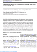 Cover page: Differential plant damage due to litterfall in palm-dominated forest stands in a Central Pacific atoll