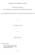 Cover page: One Step In and One Step Out : The Lived Experience of the Deferred Action for Childhood Arrivals Program