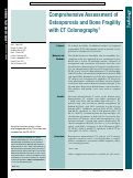 Cover page: Comprehensive Assessment of Osteoporosis and Bone Fragility with CT Colonography