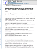 Cover page: Network modeling suggests HIV infection phenocopies PI3K-AKT pathway mutations to enhance HPV-associated cervical cancer