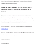 Cover page: Loss of Bacterial Diversity During Antibiotic Treatment of Intubated Patients Colonized 
with Pseudomonas aeruginosa
