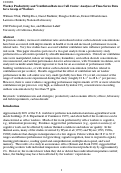 Cover page: Worker productivity and ventilation rate in a call center: Analyses of 
time-series data for a group of workers