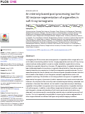 Cover page: An intensity-based post-processing tool for 3D instance segmentation of organelles in soft X-ray tomograms