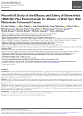 Cover page: Phase Ib/II Study of the Efficacy and Safety of Binimetinib (MEK162) Plus Panitumumab for Mutant or Wild-Type RAS Metastatic Colorectal Cancer.