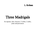 Cover page: Three Madrgals