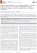 Cover page: Complete Genome Sequences of the Obligate Symbionts “Candidatus Sulcia muelleri” and “Ca. Nasuia deltocephalinicola” from the Pestiferous Leafhopper Macrosteles quadripunctulatus (Hemiptera: Cicadellidae)