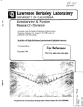 Cover page: Stability of High-Brilliance Synchrotron Radiation Sources