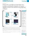 Cover page: Protocol for quantifying muscle fiber size, number, and central nucleation of mouse skeletal muscle cross-sections using Myotally software.