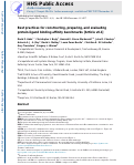 Cover page: Best practices for constructing, preparing, and evaluating protein-ligand binding affinity benchmarks [Article v0.1].