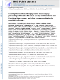 Cover page: Charting the road forward in psychiatric neurosurgery: proceedings of the 2016 American Society for Stereotactic and Functional Neurosurgery workshop on neuromodulation for psychiatric disorders.