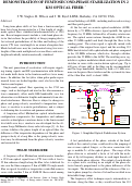 Cover page: Demonstration of Femtosecond-Phase Stabilization in 2 km Optical Fiber