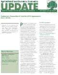 Cover page: Agricultural and Resource Economics Update