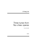 Cover page: Three tunes from Teo-chew operas