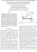 Cover page: Assessing Human Likeness by Eye Contact in an Android Testbed