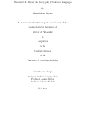 Cover page: Studies in the History and Geography of California Languages