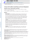 Cover page: Urinary Cell-Free DNA in Liquid Biopsy and Cancer Management.