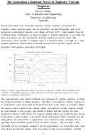 Cover page: The generation of internal waves by explosive volcanic eruptions