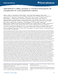 Cover page: Haploidentical vs. sibling, unrelated, or cord blood hematopoietic cell transplantation for acute lymphoblastic leukemia