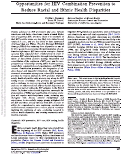 Cover page: Opportunities for HIV Combination Prevention to Reduce Racial and Ethnic Health Disparities