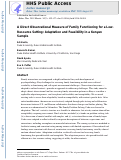 Cover page: A Direct Observational Measure of Family Functioning for a Low-Resource Setting: Adaptation and Feasibility in a Kenyan Sample