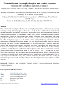 Cover page: Transient human thermophysiological and comfort responses indoors after simulated summer commutes