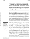 Cover page: Myeloid DAP12-associating lectin (MDL)-1 regulates synovial inflammation and bone erosion associated with autoimmune arthritis