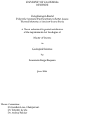 Cover page: Using Kerogen-Bound Polycyclic Aromatic Hydrocarbons to Better Assess Thermal Maturity of Ancient Source Rocks