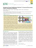 Cover page: Evaluating Charge Equilibration Methods To Generate Electrostatic Fields in Nanoporous Materials