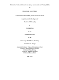 Cover page: Alternative Tobacco Product Use among Adolescents and Young Adults