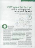 Cover page: OCT sees the human retina sharply with adaptive optics