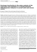 Cover page: Oestrogen inactivation in the colon: analysis of the expression and regulation of 17 β -hydroxysteroid dehydrogenase isozymes in normal colon and colonic cancer