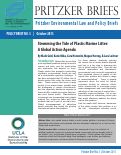 Cover page: Stemming the Tide of Plastic Marine Litter: A Global Action Agenda