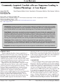 Cover page: Community-Acquired <em>Candida albicans</em> Empyema Leading to Tension Physiology: A Case Report