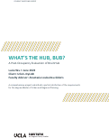 Cover page: What's the Hub, Bub? A Post-Occupancy Evaluation of BruinHub