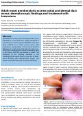 Cover page: Adult-onset porokeratotic eccrine ostial and dermal duct nevus:dermatoscopic findings and treatment with tazarotene